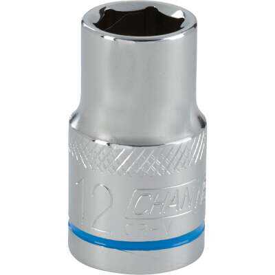 Channellock 1/2 In. Drive 12 mm 6-Point Shallow Metric Socket